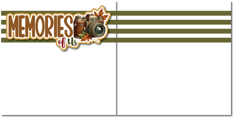 Memories of Us - Printed Premade Scrapbook (2) Page 12x12 Layout