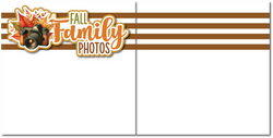 Fall Family Photos - Printed Premade Scrapbook (2) Page 12x12 Layout
