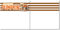 Picking Our 1st Pumpkin - Printed Premade Scrapbook (2) Page 12x12 Layout