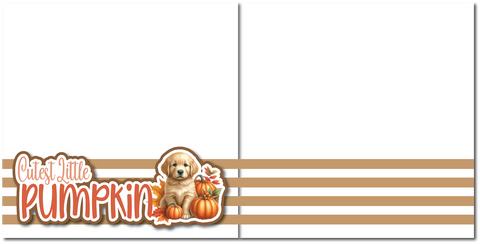 Cutest Little Pumpkin - Printed Premade Scrapbook (2) Page 12x12 Layout
