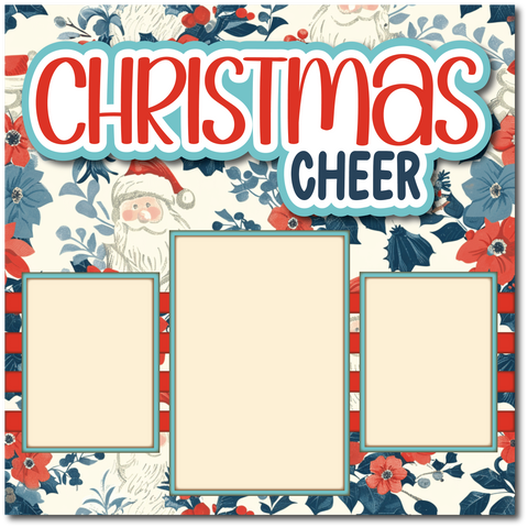 Christmas Cheer - Printed Premade Scrapbook Page 12x12 Layout
