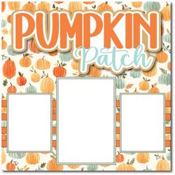 Pumpkin Patch - Printed Premade Scrapbook Page 12x12 Layout
