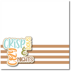 Crisp Days & Cozy Nights - Printed Premade Scrapbook Page 12x12 Layout