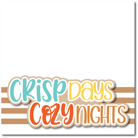 Crisp Days & Cozy Nights - Printed Premade Scrapbook Page 12x12 Layout