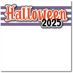 Halloween 2025 - Printed Premade Scrapbook Page 12x12 Layout