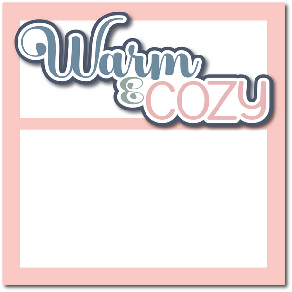 Warm & Cozy - Printed Premade Scrapbook Page 12x12 Layout