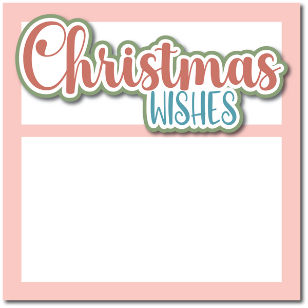 Christmas Wishes - Printed Premade Scrapbook Page 12x12 Layout