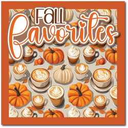Fall Favorites - Printed Premade Scrapbook Page 12x12 Layout