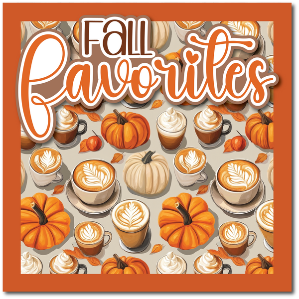 Fall Favorites - Printed Premade Scrapbook Page 12x12 Layout