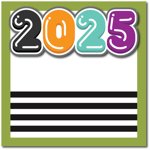 2025 - Halloween - Printed Premade Scrapbook Page 12x12 Layout