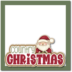 Country Christmas - Printed Premade Scrapbook Page 12x12 Layout