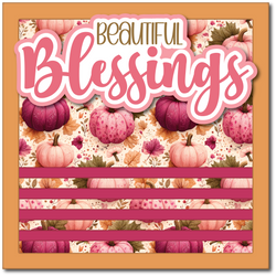 Beautiful Blessings - Printed Premade Scrapbook Page 12x12 Layout