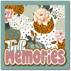Fall Memories - Printed Premade Scrapbook Page 12x12 Layout