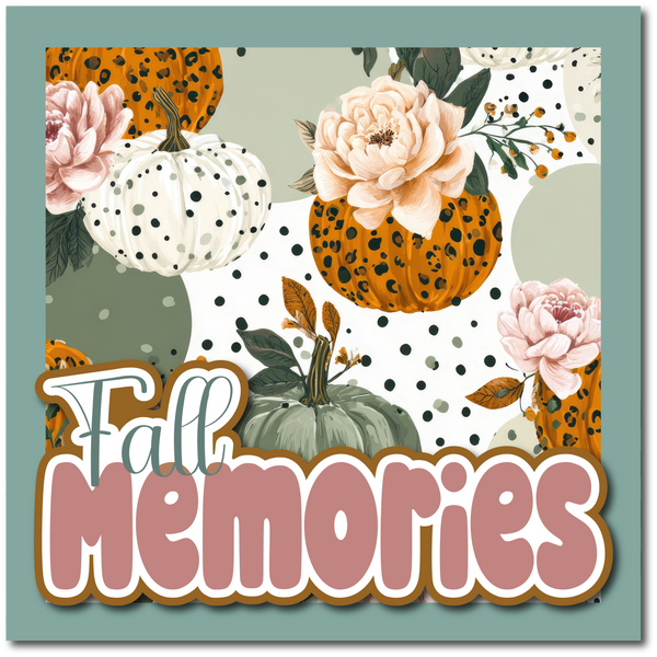 Fall Memories - Printed Premade Scrapbook Page 12x12 Layout