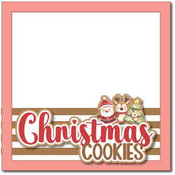 Christmas Cookies - Printed Premade Scrapbook Page 12x12 Layout