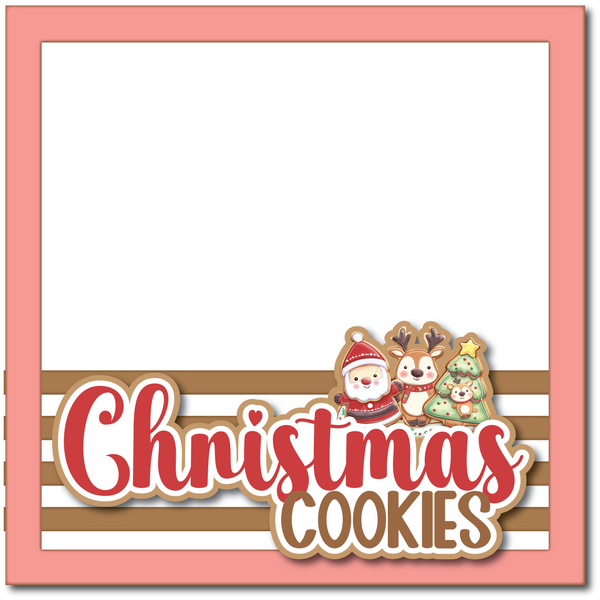 Christmas Cookies - Printed Premade Scrapbook Page 12x12 Layout