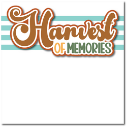 Harvest of Memories - Printed Premade Scrapbook Page 12x12 Layout