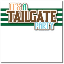 It's a Tailgate Party - Printed Premade Scrapbook Page 12x12 Layout