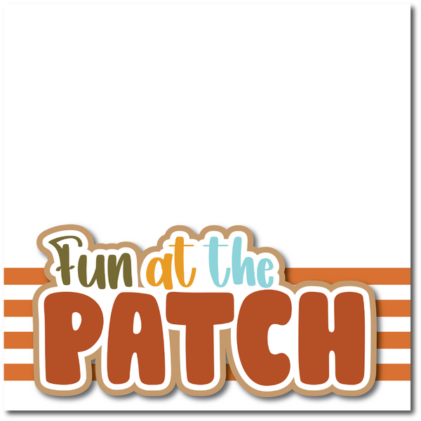 Fun at the Patch - Printed Premade Scrapbook Page 12x12 Layout