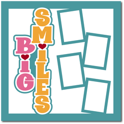Big Smiles - Printed Premade Scrapbook Page 12x12 Layout