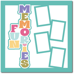 Fun Memories - Printed Premade Scrapbook Page 12x12 Layout