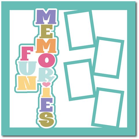 Fun Memories - Printed Premade Scrapbook Page 12x12 Layout