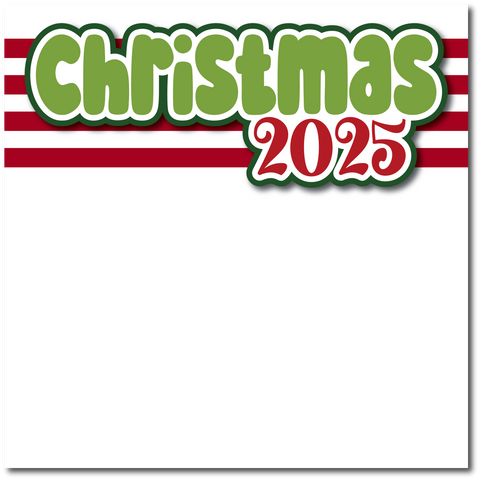 Christmas 2025 - Printed Premade Scrapbook Page 12x12 Layout