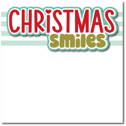 Christmas Smiles - Printed Premade Scrapbook Page 12x12 Layout