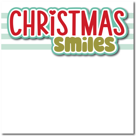Christmas Smiles - Printed Premade Scrapbook Page 12x12 Layout