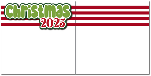 Christmas 2025 - Printed Premade Scrapbook (2) Page 12x12 Layout