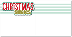 Christmas Smiles - Printed Premade Scrapbook (2) Page 12x12 Layout