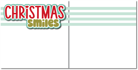 Christmas Smiles - Printed Premade Scrapbook (2) Page 12x12 Layout