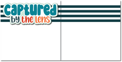 Captured by the Lens - Printed Premade Scrapbook (2) Page 12x12 Layout