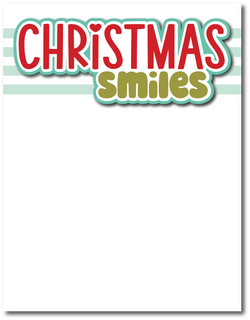 Christmas Smiles - Printed Premade Scrapbook Page 8.5 x 11 Layout