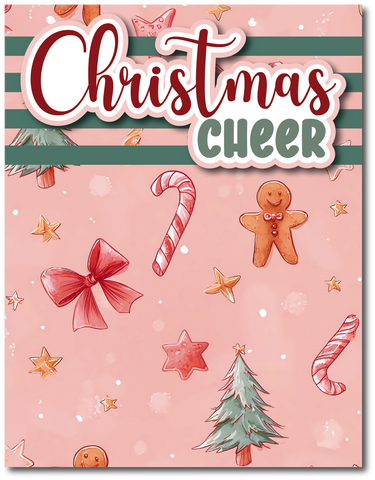 Christmas Cheer - Printed Premade Scrapbook Page 8.5 x 11 Layout