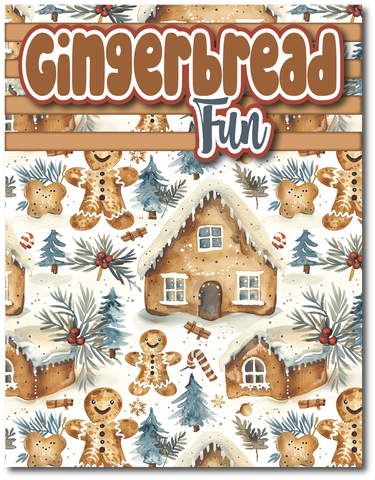 Gingerbread Fun - Printed Premade Scrapbook Page 8.5 x 11 Layout