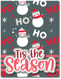 Tis the Season - Printed Premade Scrapbook Page 8.5 x 11 Layout