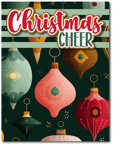 Christmas Cheer - Printed Premade Scrapbook Page 8.5 x 11 Layout