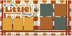 It's the Little Things - Printed Premade Scrapbook (2) Page 12x12 Layout