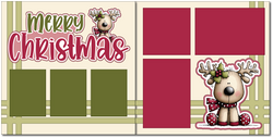 Merry Christmas - Printed Premade Scrapbook (2) Page 12x12 Layout