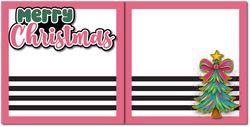 Merry Christmas - Printed Premade Scrapbook (2) Page 12x12 Layout
