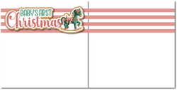 Baby's First Christmas - Printed Premade Scrapbook (2) Page 12x12 Layout