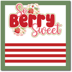 So Berry Sweet - Printed Premade Scrapbook Page 12x12 Layout
