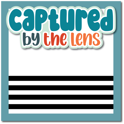 Captured by the Lens - Printed Premade Scrapbook Page 12x12 Layout