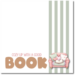 Cozy Up with a Good Book - Printed Premade Scrapbook Page 12x12 Layout