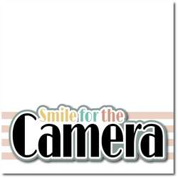 Smile for the Camera - Printed Premade Scrapbook Page 12x12 Layout