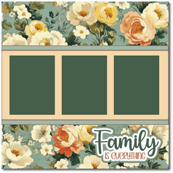 Family is Everything - Printed Premade Scrapbook Page 12x12 Layout