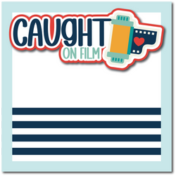 Caught on Film - Printed Premade Scrapbook Page 12x12 Layout