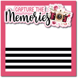 Capture the Memories - Printed Premade Scrapbook Page 12x12 Layout
