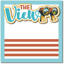 The View - Printed Premade Scrapbook Page 12x12 Layout